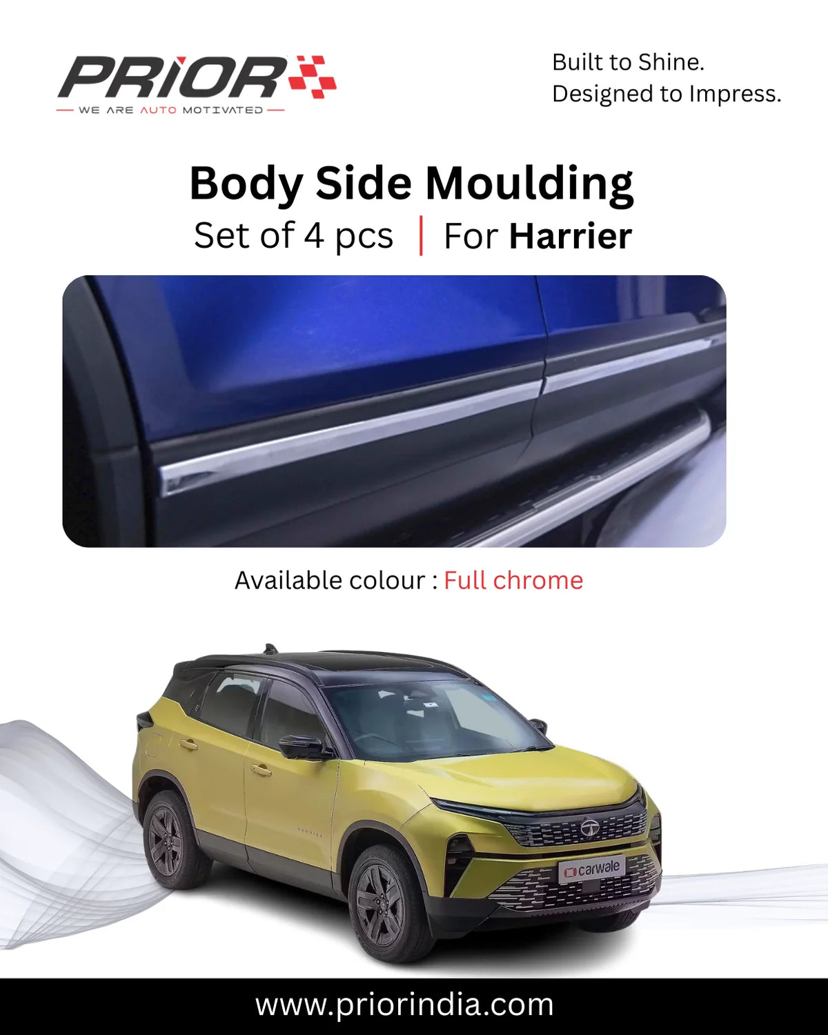 PRIOR Body Side Moulding – Vehicle Specific | Set of 4