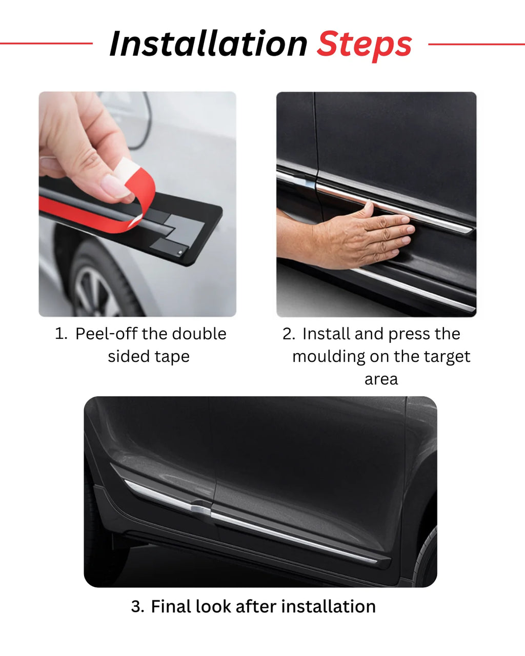 PRIOR Body Side Moulding – Vehicle Specific | Set of 4