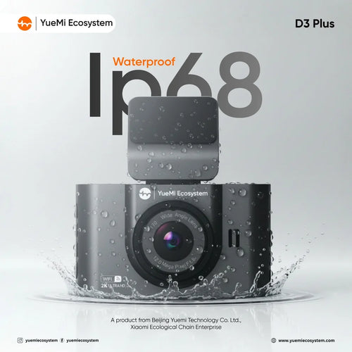 Yuemi D3 Plus waterproof rear dash camera IP68